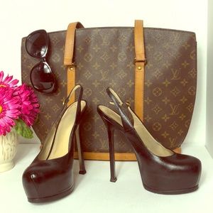 Yves Saint Laurent Tribtoo Slingback Stilettos